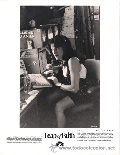 Kino: FCJ 9012 DEBRA WINGER LEAP OF FAITH FOTO B/N ORIGINAL AMERICANA