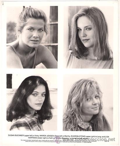 Kino: FCJ 9068 SHARON STONE MAREN JENSEN SUSAN BUCKNER LISA HARTMAN FOTO B/N ORIGINAL AMERICANA