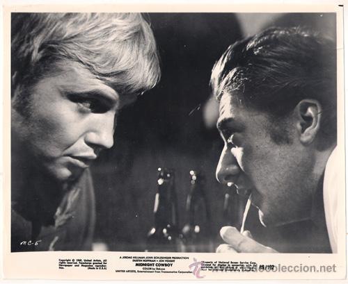 Kino: FCJ 11976D DUSTIN HOFFMAN JOHN VOIGHT COWBOY DE MEDIANOCHE FOTO B/N ORIGINAL AMERICANA