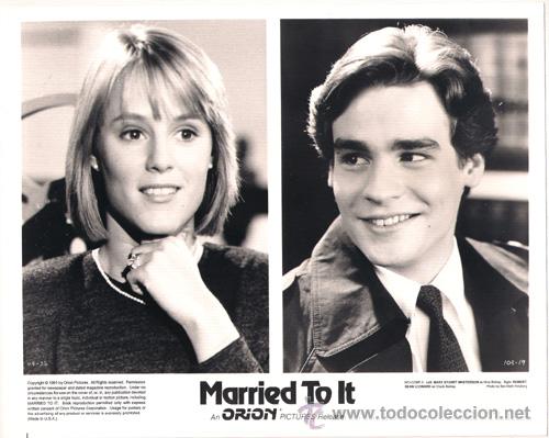 Cine: FCJ 9163 MARY STUART MASTERSON ROBERT SEAN LEONARD MARRIED TO IT FOTO B/N ORIGINAL AMERICANA