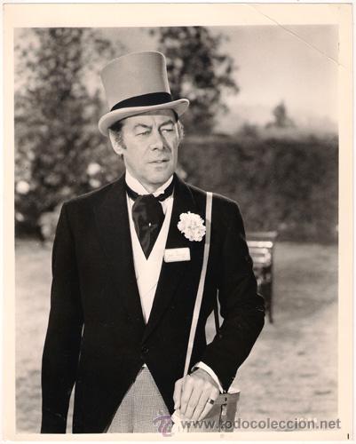 Kino: FCJ 13577D REX HARRISON FOTO B/N ORIGINAL AMERICANA