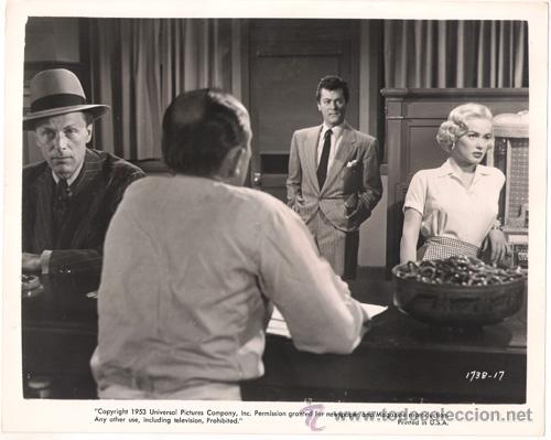 Kino: FCJ 9269 TONY CURTIS MAMIE VAN DOREN THE ALL AMERICAN FOTO B/N ORIGINAL AMERICANA