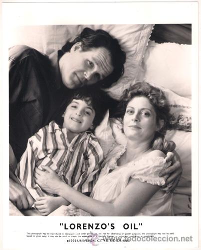 Kino: FCJ 9330 NICK NOLTE SUSAN SARANDON EL ACEITE DE LA VIDA FOTO B/N ORIGINAL USA