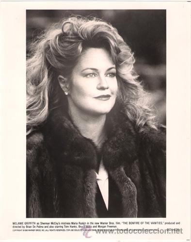Cine: FCJ 9384 MELANIE GRIFFITH LA HOGUERA DE LAS VANIDADES FOTO B/N ORIGINAL AMERICANA