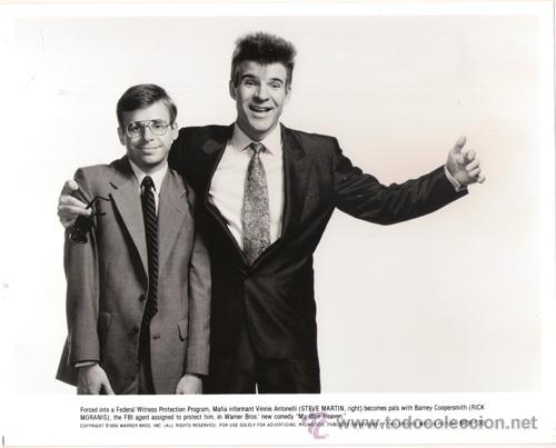 Cine: FCJ 9390 STEVE MARTIN RICK MORANIS MY BLUE HEAVEN FOTO B/N ORIGINAL AMERICANA