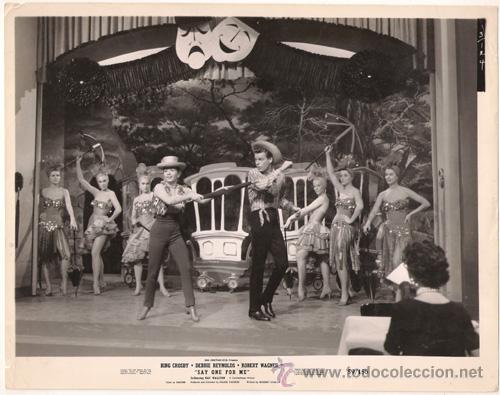 Cine: FCJ 12510D DEBBIE REYNOLDS ROBERT WAGNER SAY ONE FOR ME FOTO B/N ORIGINAL AMERICANA