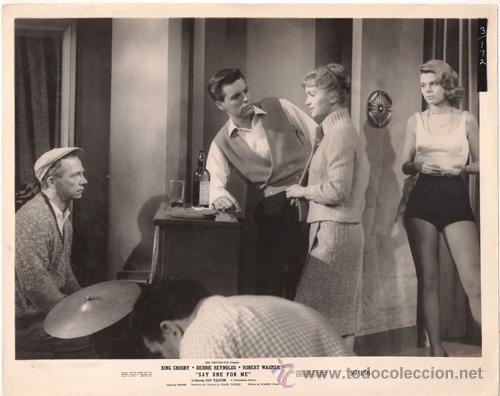 Cine: FCJ 12511D DEBBIE REYNOLDS ROBERT WAGNER SAY ONE FOR ME FOTO B/N ORIGINAL AMERICANA