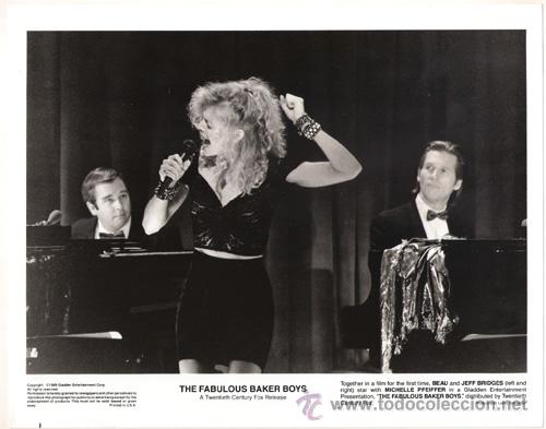 Cine: FCJ 9465 MICHELLE PFEIFFER LOS FABULOSOS BAKER BOYS FOTO B/N ORIGINAL AMERICANA