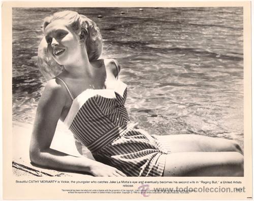 Cine: FCJ 9500 CATHY MORIARTY TORO SALVAJE FOTO B/N ORIGINAL AMERICANA
