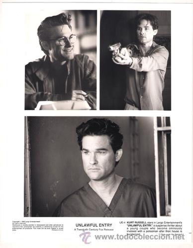 Cin&eacute;ma: FCJ 9511 KURT RUSSELL FALSA SEDUCCION FOTO B/N ORIGINAL AMERICANA