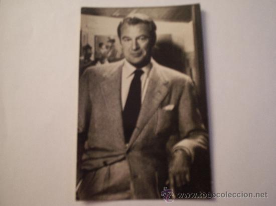 Cine: POSTAL GARY COOPER N&ordm;2411    OBSEQUIO KORES A CARBOPLAN   9X14