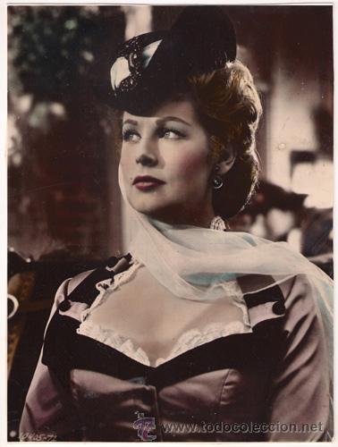 Cinema: F6355 ARLENE DAHL FOTO ORIGINAL COLOREADA AMERICANA