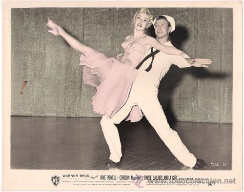 Cinema: F6360 JANE POWELL GORDON MACRAE THREE SAILORS AND A GIRL FOTO ORIGINAL COLOREADA AMERICANA