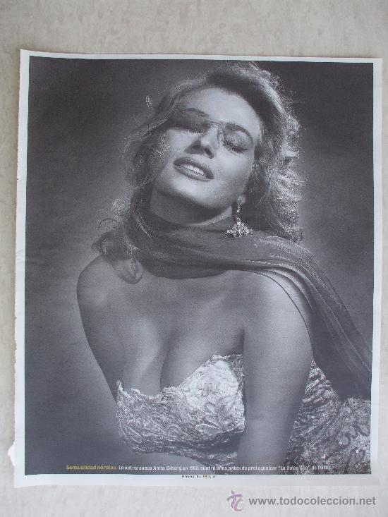 Cine: foto en prensa 29x35 cm - anita ekberg - cine erotica