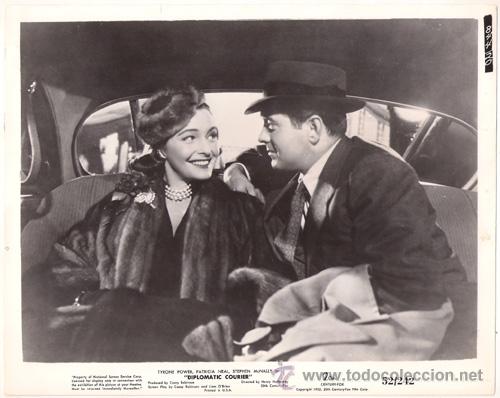 Cine: F6470 TYRONE POWER PATRICIA NEAL CORREO DIPLOMATICO FOTO B/N ORIGINAL AMERICANA