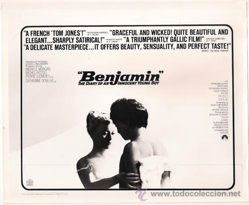 Cinema: F6497 CATHERINE DENEUVE MICHELE MORGAN BENJAMIN FOTO B/N ORIGINAL AMERICANA
