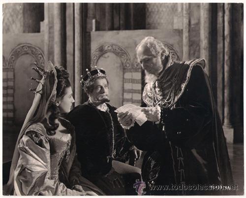 Cinema: F30337D BASIL SYDNEY EILEEN HERLIE HAMLET WILLIAM SHAKESPEARE FOTO B/N ORIGINAL INGLESA