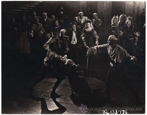 Cine: F30336D LAURENCE OLIVIER HAMLET WILLIAM SHAKESPEARE FOTO B/N ORIGINAL INGLESA