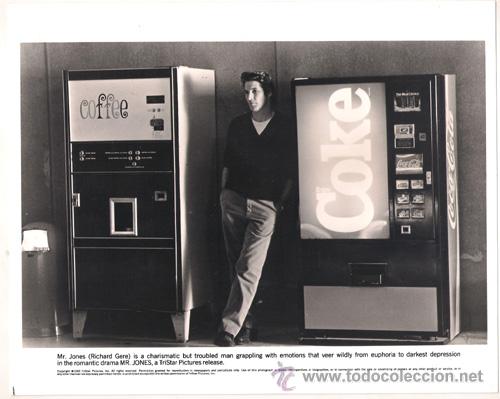 Cinema: F6547 RICHARD GERE MR. JONES COCA COLA FOTO B/N ORIGINAL AMERICANA