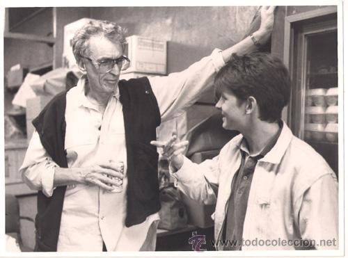 Cine: F6562 MICHAEL J. FOX HERBERT ROSS DIRECTOR EL SECRETO DE MI EXITO COCA COLA FOTO B/N ORIGINAL ESP