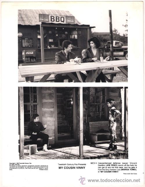 Cinema: F6563 MARISA TOMEI JOE PESCI MI PRIMO VINNY COCA COLA FOTO B/N ORIGINAL AMERICANA