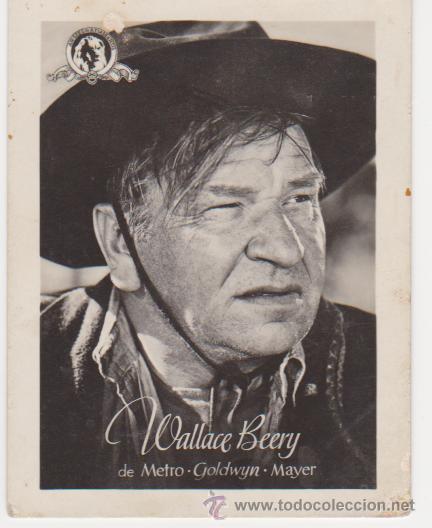 Kino: Wallace Beery de MGM. Al dorso.publicidad de Infonal.