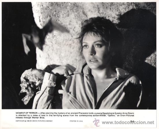 Cin&eacute;ma: FCJ 9754 LESLEY ANNE DOWN LA ESFINGE FOTO B/N ORIGINAL AMERICANA