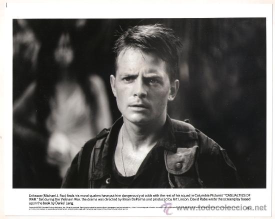 Cinema: FCJ 9791 MICHAEL J FOX CORAZONES DE HIERRO FOTO B/N ORIGINAL AMERICANA