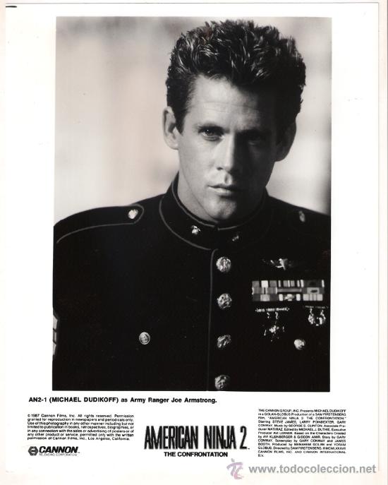 Kino: FCJ 9886 MICHAEL DUDIKOFF EL GUERRERO AMERICANO 2 LA CONFRONTACION FOTO B/N ORIGINAL AMERICANA