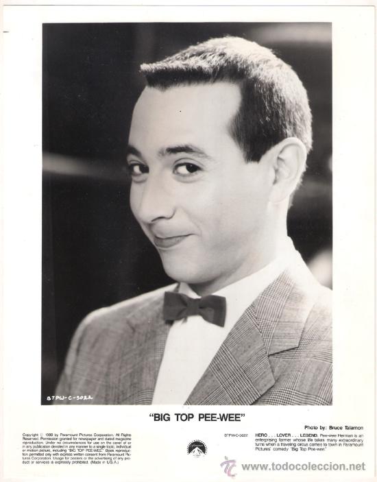 Cin&eacute;ma: FCJ 9930 PAUL REUBENS BIG TOP PEE-WEE FOTO B/N ORIGINAL AMERICANA