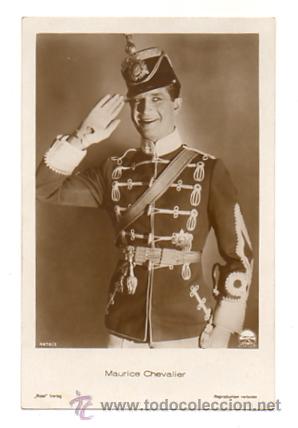 Cine: MAURICE CHEVALIER. PARAMOUNT. (POSTAL FOTOGR&Aacute;FICA)