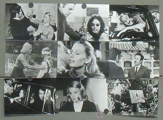 Cinema: F6605 DETRAS DEL SILENCIO CARROLL BAKER UMBERTO LENZI 9 FOTOS ORIGINALES B/N ESPA&Ntilde;OLAS