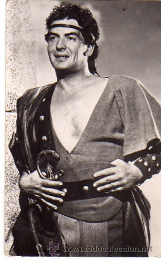 Cin&eacute;ma: Postal cine. n&ordm; 672. Victor Mature. Sanson y Dalila. Sin circular.