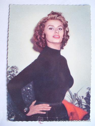 Cine: SOPHIA LOREN. SOFIA LOREN. Farbfoto Herbert Fried UFA