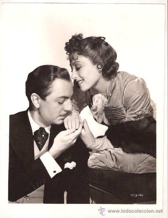 Cine: F9972D WILLIAM POWELL LUISE RAINER FOTO B/N ORIGINAL AMERICANA