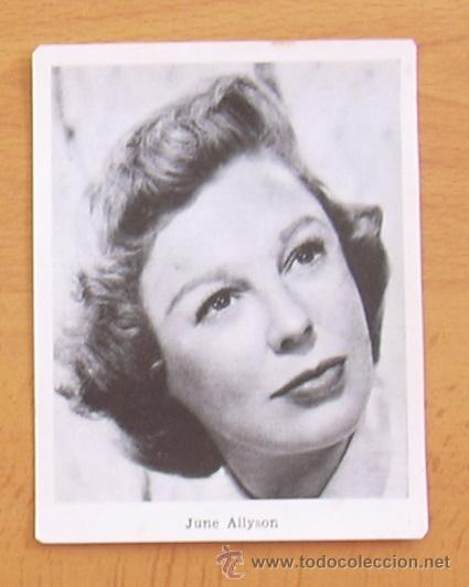 Cinema: June Allyson - Fotocromo tama&ntilde;o 11x8,5 cm.- Detalla al dorso la pelicula. Comando del Aire