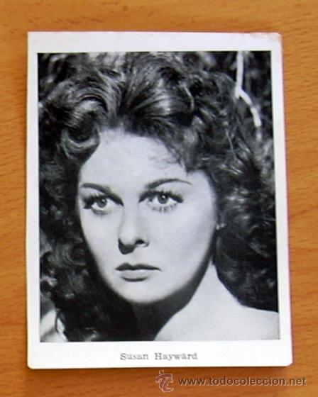 Cinema: Susan Hayward - Fotocromo tama&ntilde;o 11x8,5 cm. - Detalla al dorso la pelicula. Caravana hacia el Sur