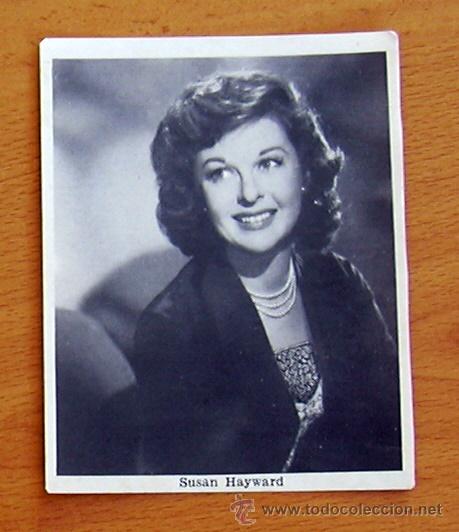 Cinema: Susan Hayward - Fotocromo tama&ntilde;o 11x8,5 cm.- Detalla al dorso la pelicula. Las Nieves de Kilimanjaro