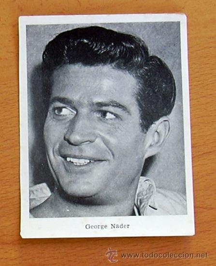 Cinema: George Nader-Fotocromo tama&ntilde;o 11x8,5 cm.-Detalla al dorso la pelicula a que pertenece. Congo Adentro