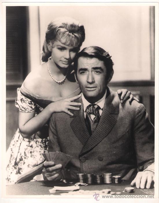 Cine: F10184 GREGORY PECK DEBBIE REYNOLDS LA CONQUISTA DEL OESTE FOTO B/N ORIGINAL ESPA&Ntilde;OLA