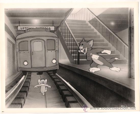 Cine: F9740D TOM Y JERRY MGM CARTOON FOTO B/N ORIGINAL AMERICANA