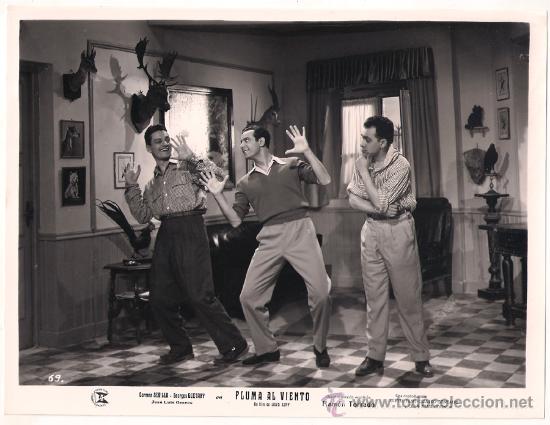 Cine: F7202 GEORGES GUETARY JOSE LUIS OZORES PLUMA AL VIENTO FOTO B/N ORIGINAL ESPA&Ntilde;OLA