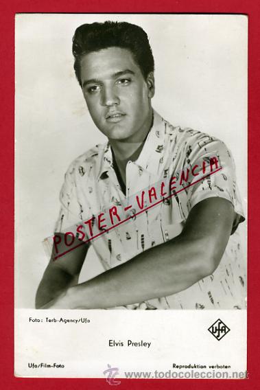 Cine: POSTAL CINE Y MUSICA , ELVIS PRESLEY , UFA , ANTIGUA , ORIGINAL ,P66798