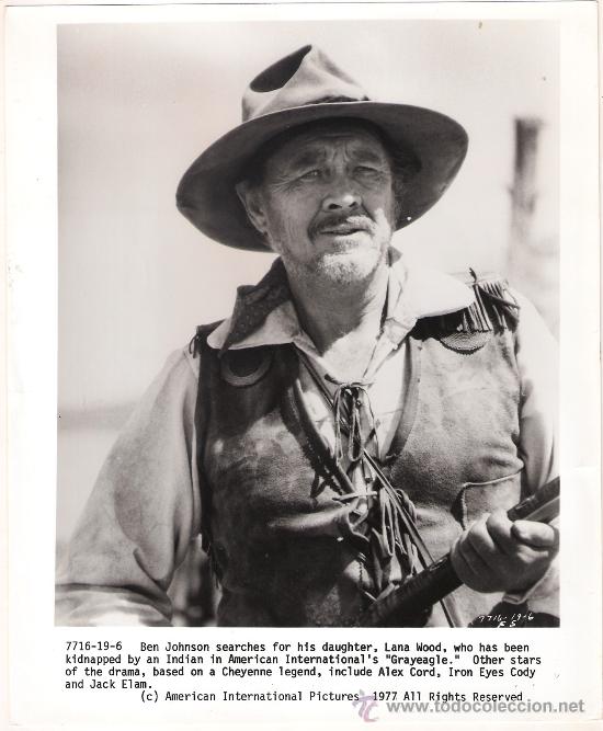 Cin&eacute;ma: FCJ 9932 BEN JOHNSON AGUILA GRIS FOTO B/N ORIGINAL AMERICANA