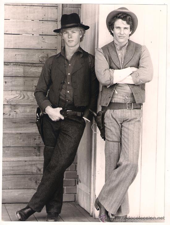 Cin&eacute;ma: FCJ 9954 WILLIAM KATT TOM BERENGER PRIMEROS GOLPES CASSIDY Y SUNDANCE FOTO B/N ORIGINAL AMERICANA