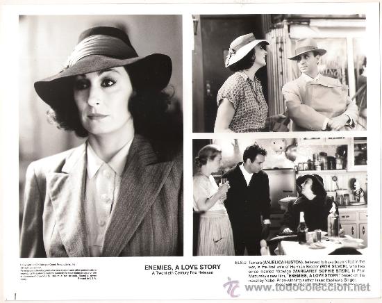 Kino: FCJ 10055 ANJELICA HUSTON RON SILVER ENEMIGOS A LOVE STORY FOTO B/N ORIGINAL AMERICANA