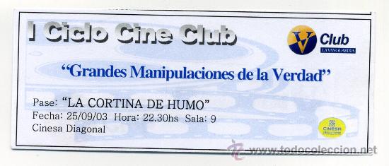 Cine: CORTINA DE HUMO, con Robert de Niro.