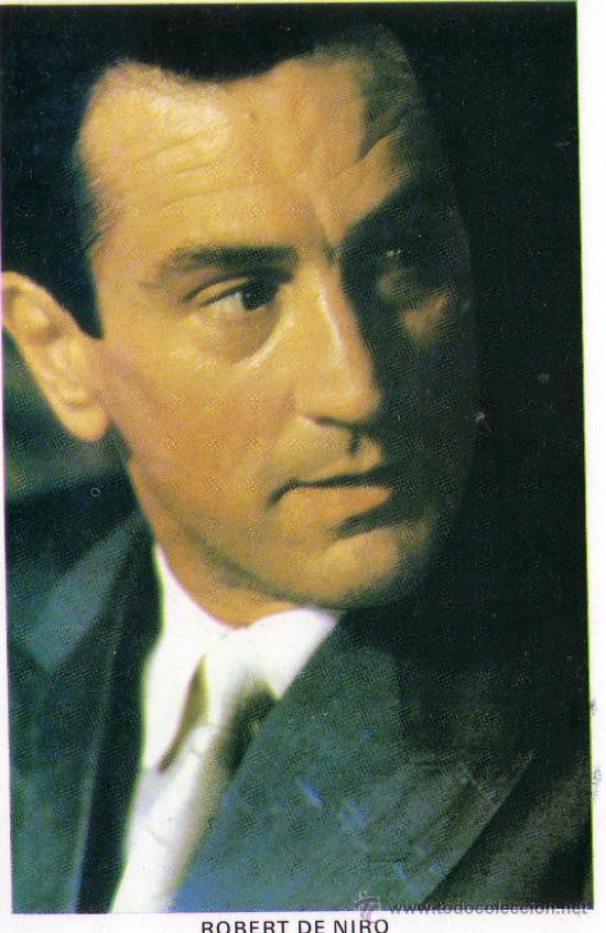 Cine: TARJETA POSTAL ,ROBERT DE NIRO   A&Ntilde;OS 70 ENVIO NACIONAL CERTIFICADO GRATIS