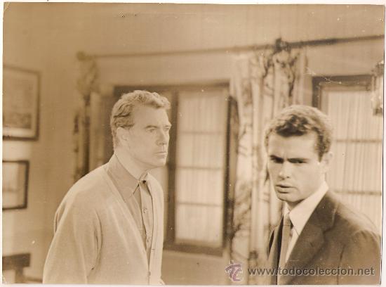 Cine: F7721 JORGE RIGAUD ANGEL ARANDA CON LA VIDA HICIERON FUEGO FOTO B/N ORIGINAL ESPA&Ntilde;OLA