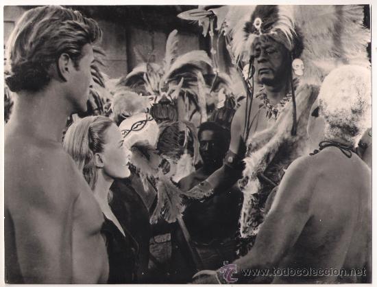 Cine: F7764 LEX BARKER TARZAN FURIA SALVAJE FOTO B/N ORIGINAL ESPA&Ntilde;OLA